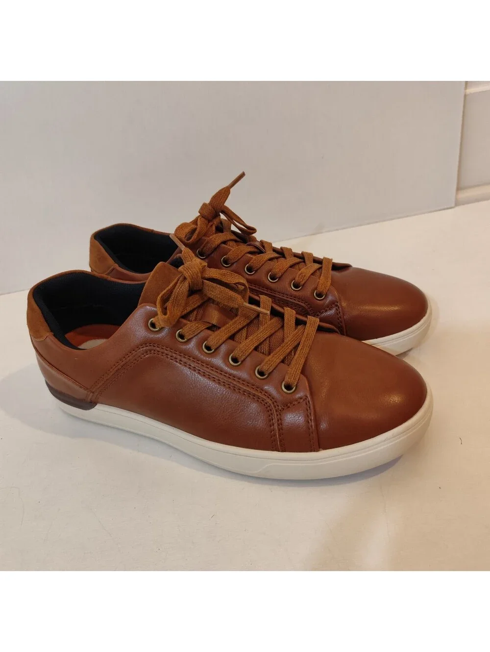 Bruno Marc Casual Dress Sneakers Men's Lace Up Shoes Brown Size 9